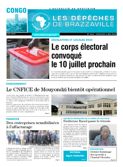 Les Dépêches de Brazzaville : Édition brazzaville du 06 mai 2022