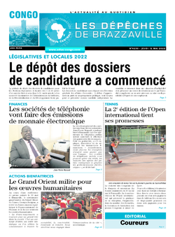 Les Dépêches de Brazzaville : Édition brazzaville du 12 mai 2022