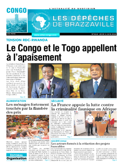 Les Dépêches de Brazzaville : Édition brazzaville du 02 juin 2022