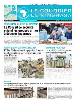 Les Dépêches de Brazzaville : Édition le courrier de kinshasa du 02 juin 2022