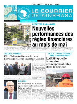 Les Dépêches de Brazzaville : Édition le courrier de kinshasa du 07 juin 2022