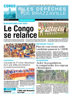 Les Dépêches de Brazzaville : Édition brazzaville du 09 juin 2022