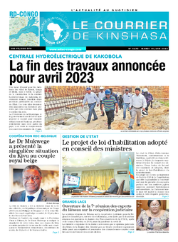 Les Dépêches de Brazzaville : Édition le courrier de kinshasa du 14 juin 2022