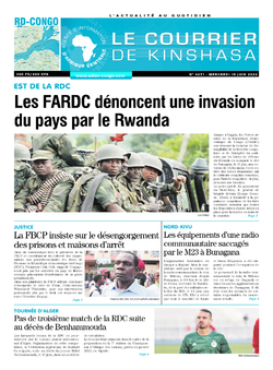 Les Dépêches de Brazzaville : Édition le courrier de kinshasa du 15 juin 2022