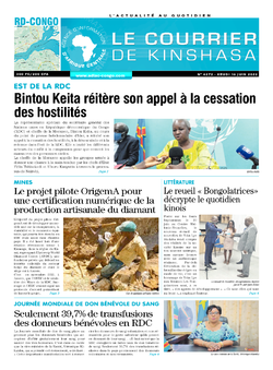 Les Dépêches de Brazzaville : Édition le courrier de kinshasa du 16 juin 2022