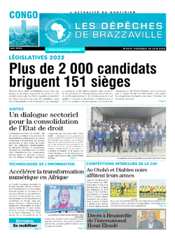 Les Dépêches de Brazzaville : Édition brazzaville du 24 juin 2022