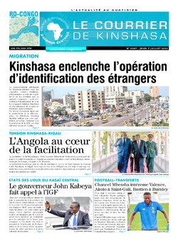 Les Dépêches de Brazzaville : Édition le courrier de kinshasa du 07 juillet 2022