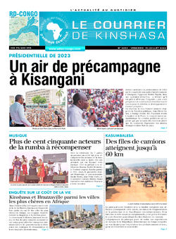 Les Dépêches de Brazzaville : Édition le courrier de kinshasa du 15 juillet 2022