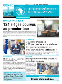 Les Dépêches de Brazzaville : Édition brazzaville du 18 juillet 2022