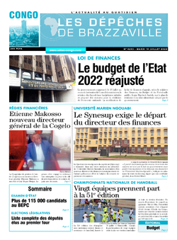 Les Dépêches de Brazzaville : Édition brazzaville du 19 juillet 2022