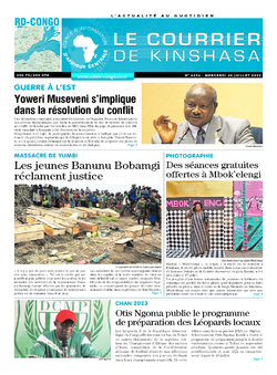 Les Dépêches de Brazzaville : Édition le courrier de kinshasa du 20 juillet 2022