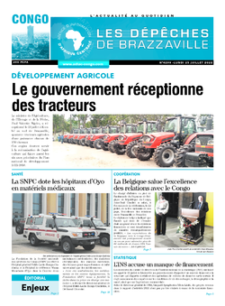 Les Dépêches de Brazzaville : Édition brazzaville du 25 juillet 2022