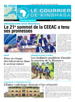 Les Dépêches de Brazzaville : Édition le courrier de kinshasa du 27 juillet 2022