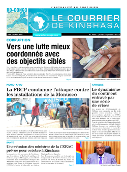 Les Dépêches de Brazzaville : Édition le courrier de kinshasa du 28 juillet 2022