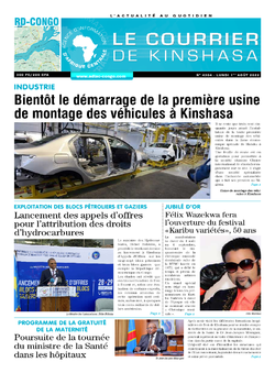 Les Dépêches de Brazzaville : Édition le courrier de kinshasa du 01 août 2022
