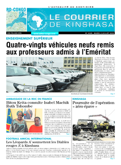 Les Dépêches de Brazzaville : Édition le courrier de kinshasa du 02 août 2022