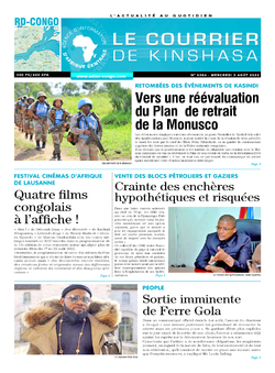 Les Dépêches de Brazzaville : Édition le courrier de kinshasa du 03 août 2022