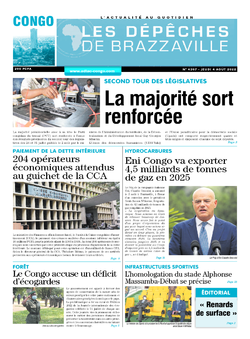 Les Dépêches de Brazzaville : Édition brazzaville du 04 août 2022