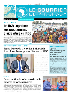 Les Dépêches de Brazzaville : Édition le courrier de kinshasa du 04 août 2022