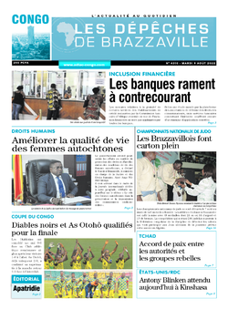 Les Dépêches de Brazzaville : Édition brazzaville du 09 août 2022