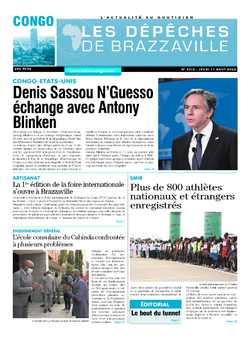 Les Dépêches de Brazzaville : Édition brazzaville du 11 août 2022