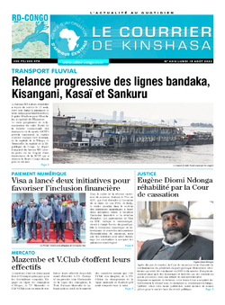 Les Dépêches de Brazzaville : Édition le courrier de kinshasa du 15 août 2022