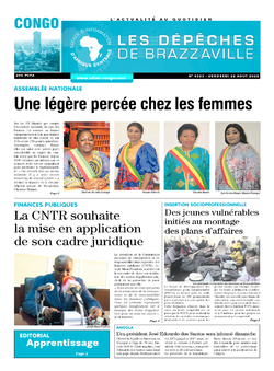 Les Dépêches de Brazzaville : Édition brazzaville du 26 août 2022