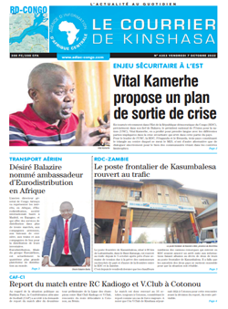 Les Dépêches de Brazzaville : Édition le courrier de kinshasa du 07 octobre 2022