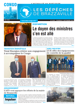 Les Dépêches de Brazzaville : Édition brazzaville du 09 septembre 2022