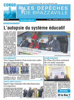 Les Dépêches de Brazzaville : Édition brazzaville du 14 septembre 2022