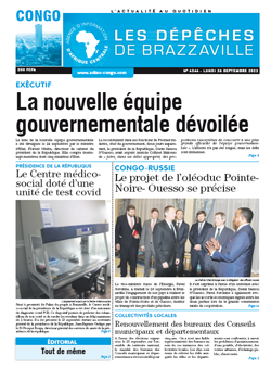 Les Dépêches de Brazzaville : Édition brazzaville du 26 septembre 2022