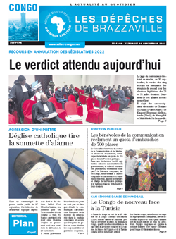 Les Dépêches de Brazzaville : Édition brazzaville du 30 septembre 2022