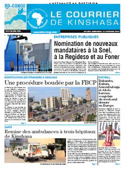Les Dépêches de Brazzaville : Édition le courrier de kinshasa du 12 octobre 2022