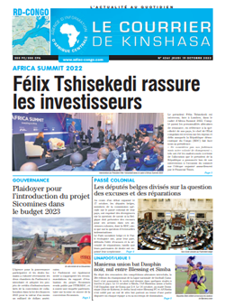 Les Dépêches de Brazzaville : Édition le courrier de kinshasa du 19 octobre 2022