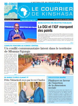 Les Dépêches de Brazzaville : Édition le courrier de kinshasa du 20 octobre 2022