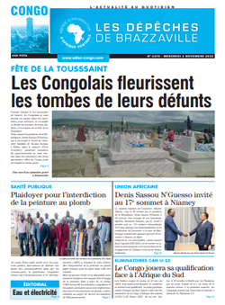 Les Dépêches de Brazzaville : Édition brazzaville du 02 novembre 2022