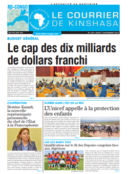 Les Dépêches de Brazzaville : Édition le courrier de kinshasa du 03 novembre 2022