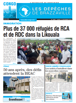 Les Dépêches de Brazzaville : Édition brazzaville du 21 novembre 2022