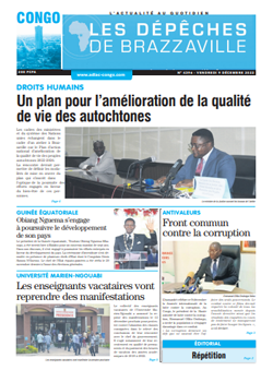Les Dépêches de Brazzaville : Édition brazzaville du 09 décembre 2022