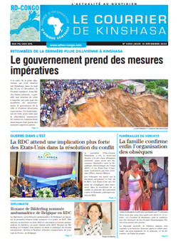 Les Dépêches de Brazzaville : Édition le courrier de kinshasa du 15 décembre 2022