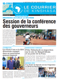 Les Dépêches de Brazzaville : Édition le courrier de kinshasa du 20 décembre 2022