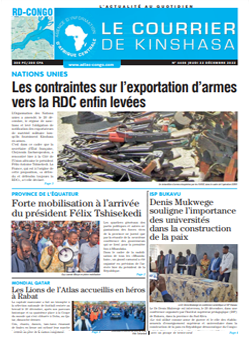Les Dépêches de Brazzaville : Édition le courrier de kinshasa du 22 décembre 2022