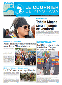 Les Dépêches de Brazzaville : Édition le courrier de kinshasa du 23 décembre 2022