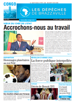 Les Dépêches de Brazzaville : Édition brazzaville du 02 janvier 2023
