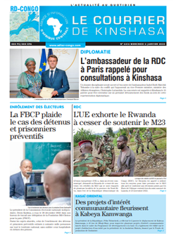 Les Dépêches de Brazzaville : Édition le courrier de kinshasa du 04 janvier 2023