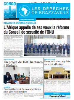 Les Dépêches de Brazzaville : Édition brazzaville du 13 janvier 2023