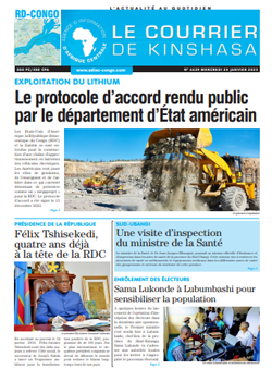 Les Dépêches de Brazzaville : Édition le courrier de kinshasa du 25 janvier 2023