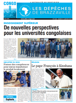 Les Dépêches de Brazzaville : Édition brazzaville du 31 janvier 2023
