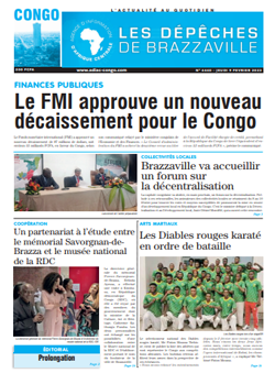 Les Dépêches de Brazzaville : Édition brazzaville du 09 février 2023