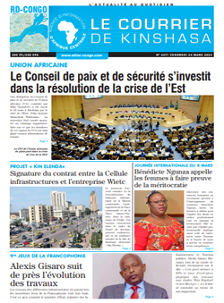 Les Dépêches de Brazzaville : Édition le courrier de kinshasa du 24 mars 2023